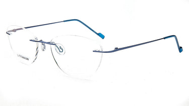 Women Cristal Eyeglasses: Durant - Gold Transparent - SpaceSMART Eye Clinic (Diagonal View)